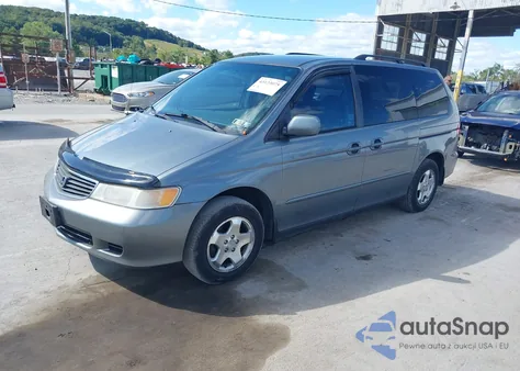 2001 Honda Odyssey Ex from USA, damaged, VIN 2HKRL18601H502279